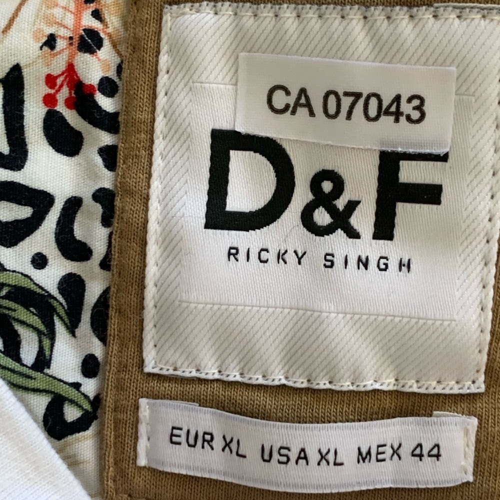 Denim and Flower Ricky Singh crewneck Monaco sweatshirt- size large